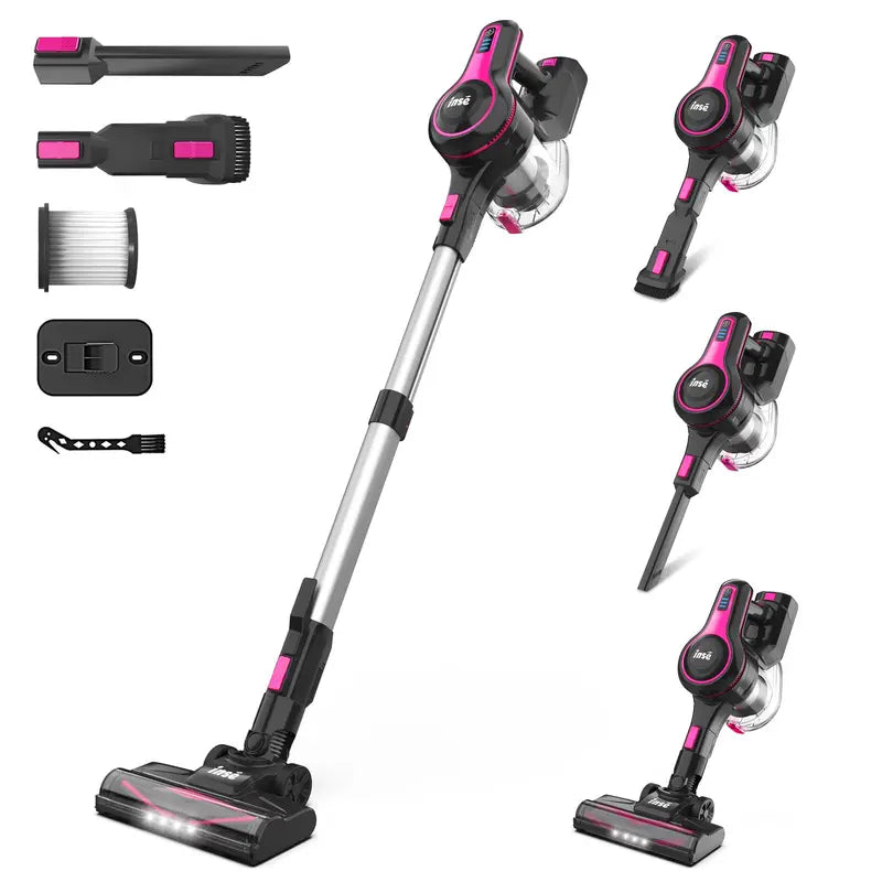Unleash Cleanliness with INSE Cordless Stick Vacuum: Dual Power, Endless Versatility, Perfect Gift!
